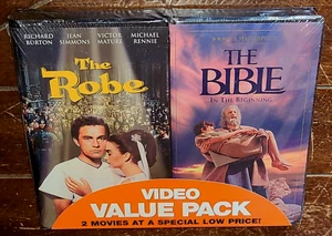 Video Value Pack: The Robe/The Bible (2-VHS, 2007, 20th Century Fox) - Picture 1 of 2
