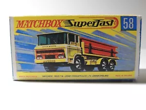 Matchbox Superfast No 58 Daf Girder Truck empty Repro Box style G*** - Picture 1 of 1