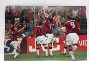 RARE Darren Anderton England Signed Photo + COA AUTOGRAPH WORLD CUP 1998 - Picture 1 of 1