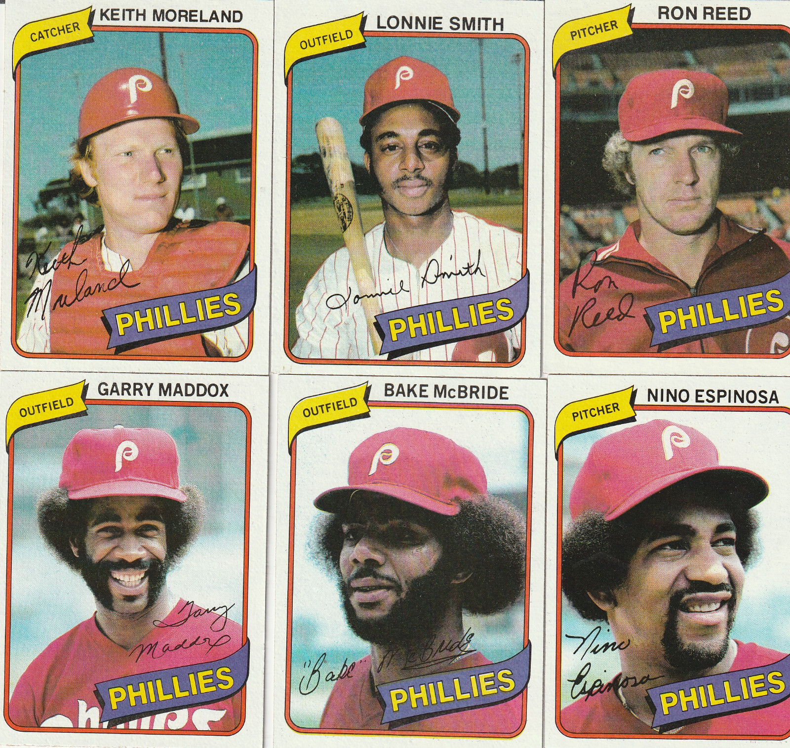 1980 Topps Burger King Keith Moreland Philadelphia Phillies #3 (One Card)