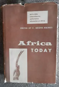 AFRICA TODAY by Grove Haines (Ed.), Information on Africa HC DJ GC - Imagen 1 de 15