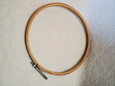 Vintage  Made In USA Wooden Embroidery Hoop. 8". - Image 1 of 4