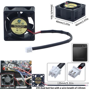 Filtre ventilateur purificateur d'air 4020 24V double boule pour imprimante 3D Flashforge AD 5M Pro - Photo 1/9