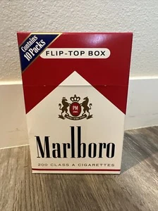 Rara scatola vuota sigarette Marlboro flip top confezione grande Buon Natale - Foto 1 di 5