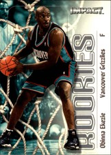 1999-00 SkyBox Impact Grizzlies Basketball Card #64 Obinna Ekezie Rookie