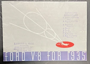 Vintage Original FORD V-8 FOR 1935 Illustrated Brochure - Picture 1 of 4