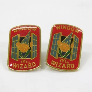 x2 prendedores de etiquetas vintage de McDonald's Window Wizard - Imagen 1 de 4