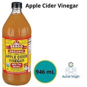 Bragg Organic Apple Cider Vinegar with The Mother Raw Unfiltered Detoxify 946 mL - Picture 1 of 4