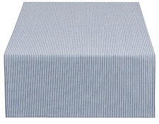 Tischläufer 50 x 140 cm Baumwolle gestreift Blautöne Winter Wishes Clayre & Eef