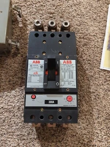 ABB 300 Amp Circuit Breaker Type Js Uxab 718530 R 999 600vac 3 Pole - Picture 1 of 8