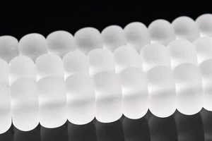 8x4MM Natural Matte Crystal Clear Quartz Beads Grade AAA Rondelle Loose Beads - Imagen 1 de 4