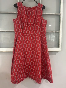 Talbots Nautical Rope Dress Plus Size 16 - Picture 1 of 8