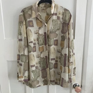 St Michael Vintage Oversized Blouse 12 - Picture 1 of 4