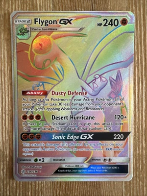 Flygon GX - 256/236 - Pokemon Cosmic Eclipse Sun & Moon Secret Rare Card LP - Image 1 of 2