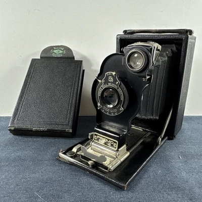 Kodak Premo No. Cámara plegable 12 2,25x3,25 pulgadas 6x9 con adaptador de paquete de película Foto 1 de 4
