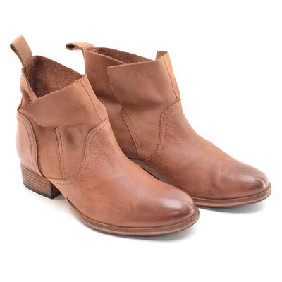 Damas Ecote Superpuesto Urbano Outfiters Botas 8.5 M Cuero Marrón Sin Cordones Botines Zapatos Foto 1 de 4