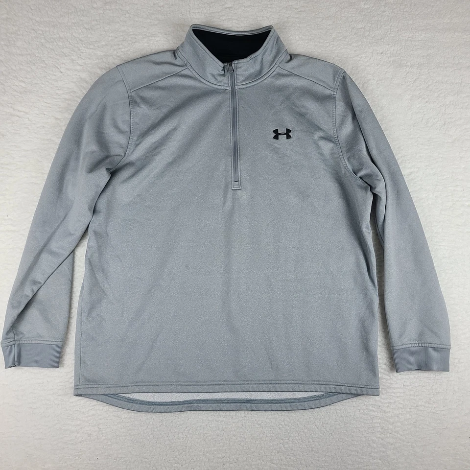 Suéter Under Armour Para Hombres 2XL XXL Gris Suelto Coldgear Performance Tech Golf * Foto 1 de 4