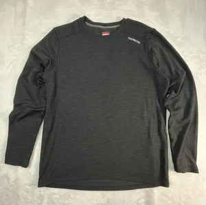 KARBON Mens M Shirt Baselayer Thick Thumbholes Black - Picture 1 of 11