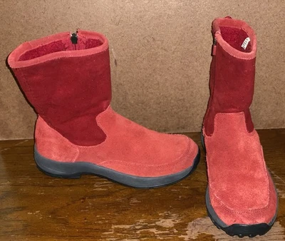 Zapatos botines aislados con cremallera laterales rojos talla 8M ll bean para mujer Foto 1 de 4