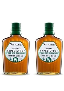 Vifranc Organic Infused Maple Syrup, Irish Whiskey, 8.45 Ounce (Pack of 2) - Picture 1 of 5