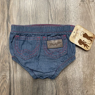 Pantalones Cortos Cubierta Pañal Bebé Wrangler Denim Bloomers Infantil Talla 3 Meses Foto 1 de 4