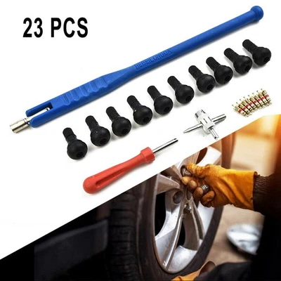 High Quality Brand New Practical 4 Way Tire Repair Tool Kit +Valve Stem - Image 1 of 4