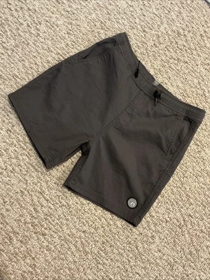 Volcom Youth Boys L/12 Dark Gray Shorts Elastic Waist Casual Comfort - Image 1 of 4