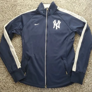 Nike Dri-Fit NY New York Yankees Full Zip Jacke Damen Large MLB Navy Blau - Bild 1 von 12