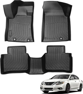 Floor Mats For 2016-2018 Nissan Altima Car TPE Rubber All Weather Custom Liners - Picture 1 of 8