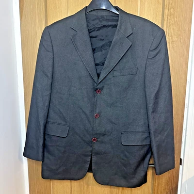 Oliver Stead Jacket Blazer Men’s 40 Charcoal Wool Blend Classic Smart Tailored - Image 1 of 4