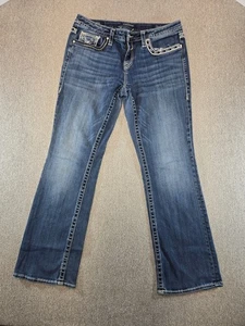 Vigoss Women’s Denim Jeans Size 11/12 L31 Dublin Slim Boot Cut Stretch Blue Jean - Picture 1 of 10