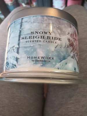 Homeworx by Slatkin & Co Snowy Sleigh Ride 3-Wick Candle - Image 1 of 4