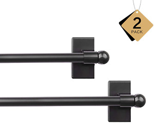 Coquilles Multi-Use Adjustable Magnetic Curtain Rods for Doors, Windows, Tool Bo