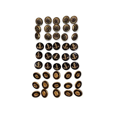 45 Vintage Buttons Anchor Star Cover