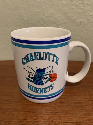 Vintage Charlotte Hornets Coffee Mug Tea Cup Official NBA Hugo Hornet | EC Cover
