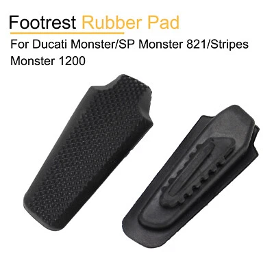 Almohadilla de goma para reposapiés delantero/trasero para Ducati Monster 821/Dark Monster 1200 Foto 1 de 4