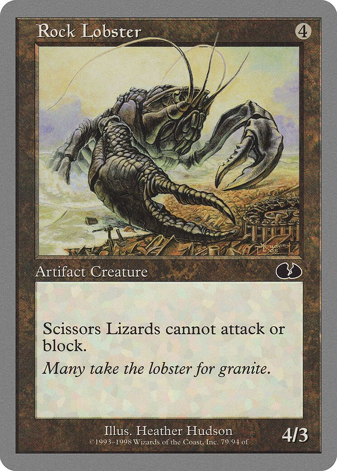 Rock Lobster Unglued NM Artifact Common MAGIC THE GATHERING MTG CARD ABUGames - Image 1 of 1