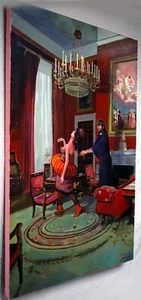 'She Only Called Him When She NEEDED Him' unusual Christian art -by KATA BILLUPS - Picture 1 of 5