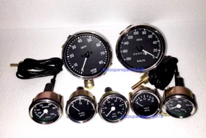 Smiths Temp F Oil temp F OIL Fuel Volt Gauge Speedo 180-0 kmh + 0-80RPM 100mm BC - Picture 1 of 3
