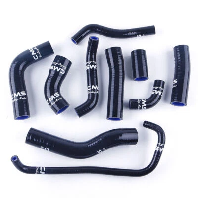 Black Silicone Radiator Coolant Hose Kit for 2006-2020 2019 Yamaha YZF R6 YZFR6 - Image 1 of 4