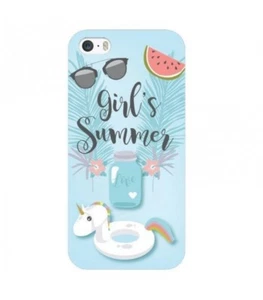 Coque Iphone 7 PLUS Iphone 8 PLUS Summer licorne girl beach tropical - Photo 1 sur 1