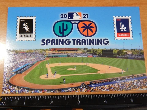 CHICAGO WHITE SOX LOS ANGELES DODGERS MLB 2021 SPRING TRAINING POSTCARD NEW Cover