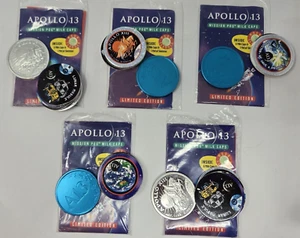 1995 Pogs Milk Caps Game Hardees Apollo 13- A13 Metal Moon Slammers 5 Sets+ - Picture 1 of 8