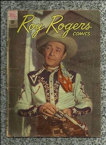 ROY ROGERS COMICS #8 1949 DELL COMICS GOLDEN AGE WESTERN  PHOTO COVER - Picture 1 of 2