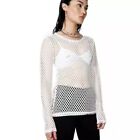 New sexy mesh top New Ladies Women's long-sleeved fishing net thin T-shirt