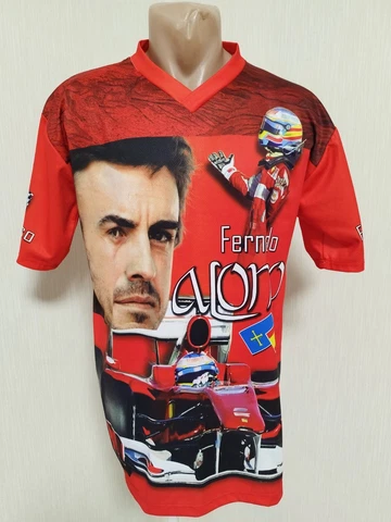Fernando Alonso F1 jersey Formula one Ferrari shirt size M Cover
