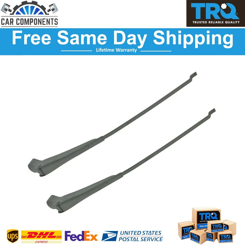 TRQ New Front Windshield Wiper Arm Pair For 1968-1986 Jeep CJ5A - Image 1 of 3