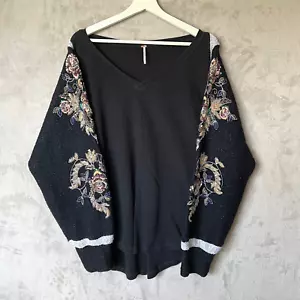 Túnica Free People de gran tamaño Better Together con bordado floral de lentejuelas mediana - Imagen 1 de 12