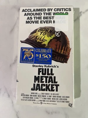 Full Metal Jacket Stanley Kubrick (VHS, 1990) New Factory Sealed VTG Warner Bros - Image 1 of 4