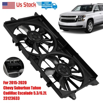 Ventilador de refrigeración del radiador para Chevrolet Silverado 1500 Suburban Tahoe GMC Sierra 1500 Foto 1 de 4